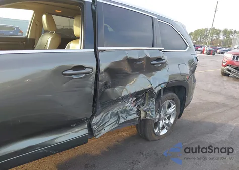 2015 Toyota Highlander Limited Platinum V6 from USA, damaged, VIN 5TDDKRFH4FS175760